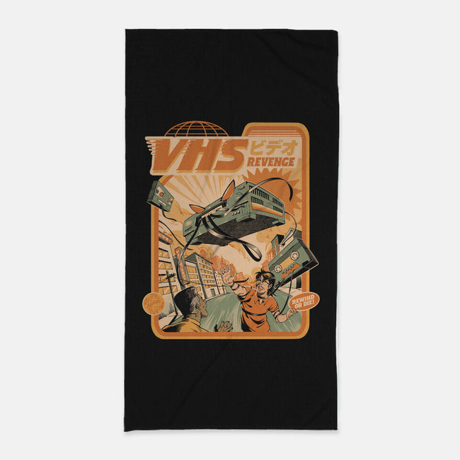 VHS Revenge-None-Beach-Towel-ilustrata