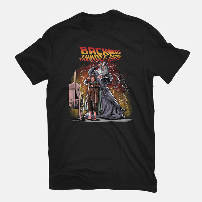 Back To The Middle-Earth-Mens-Basic-Tee-zascanauta