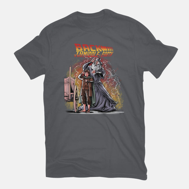 Back To The Middle-Earth-Mens-Basic-Tee-zascanauta