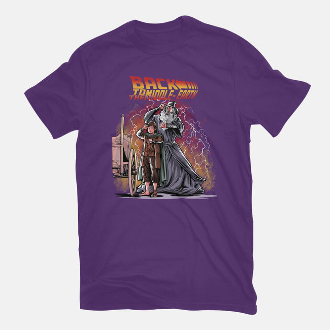 Back To The Middle-Earth-Mens-Basic-Tee-zascanauta