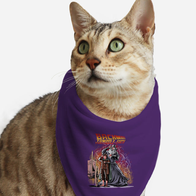 Back To The Middle-Earth-Cat-Bandana-Pet Collar-zascanauta