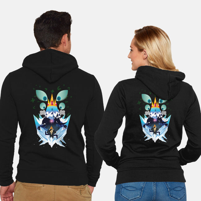 The Crown-Unisex-Zip-Up-Sweatshirt-SwensonaDesigns