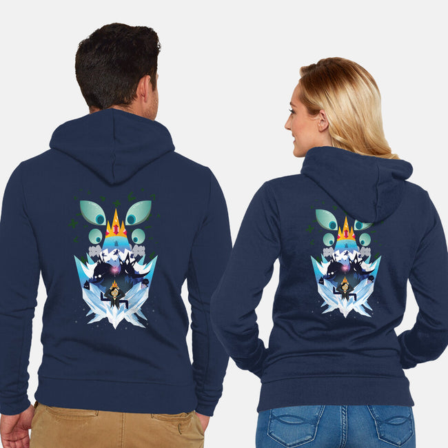 The Crown-Unisex-Zip-Up-Sweatshirt-SwensonaDesigns