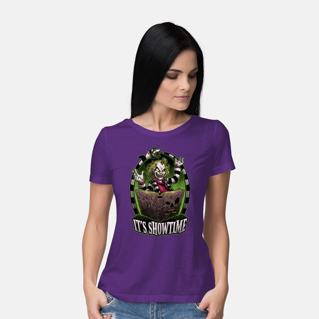 Necronomicon Beetle Show-Womens-Basic-Tee-Studio Mootant