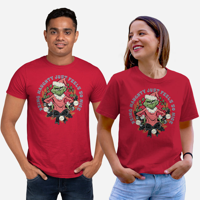 Naughty Grinch-Unisex-Basic-Tee-momma_gorilla