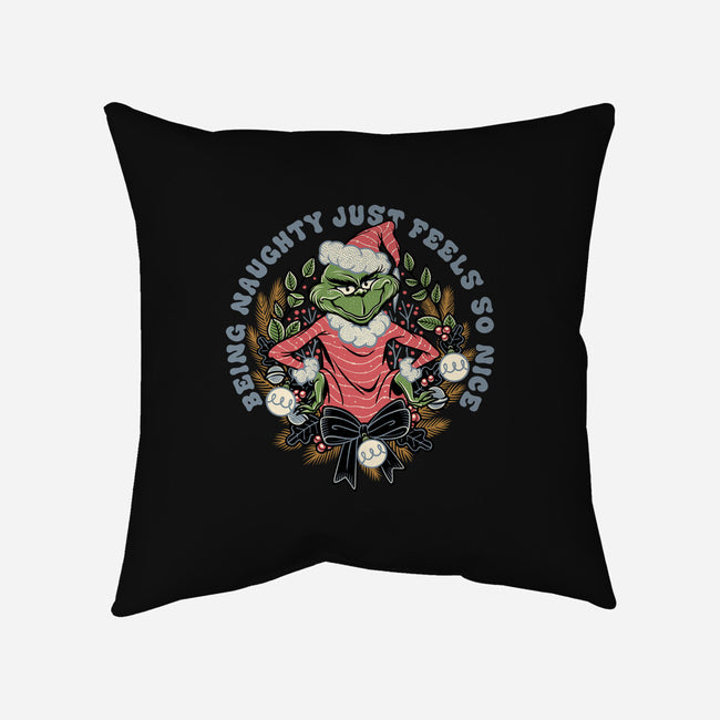 Naughty Grinch-None-Removable Cover-Throw Pillow-momma_gorilla