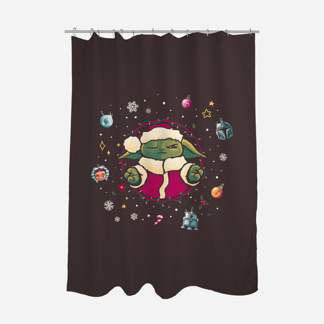 Christmas Meditation-None-Polyester-Shower Curtain-teesgeex