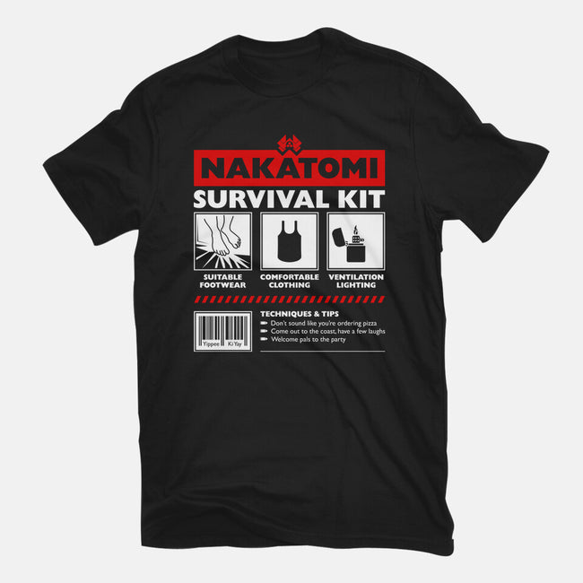 Nakatomi Survival Kit-Womens-Fitted-Tee-rocketman_art