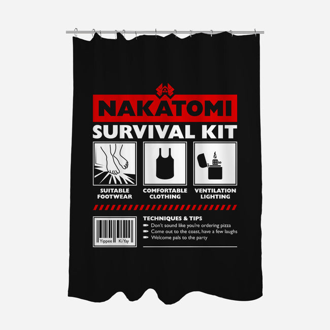 Nakatomi Survival Kit-None-Polyester-Shower Curtain-rocketman_art