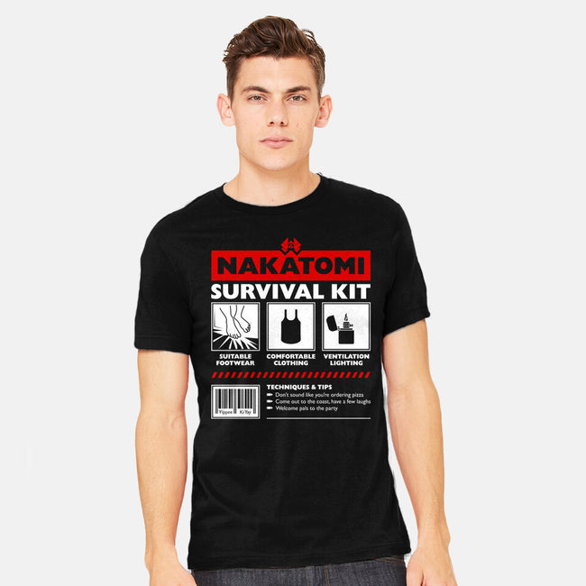 Nakatomi Survival Kit-Mens-Heavyweight-Tee-rocketman_art