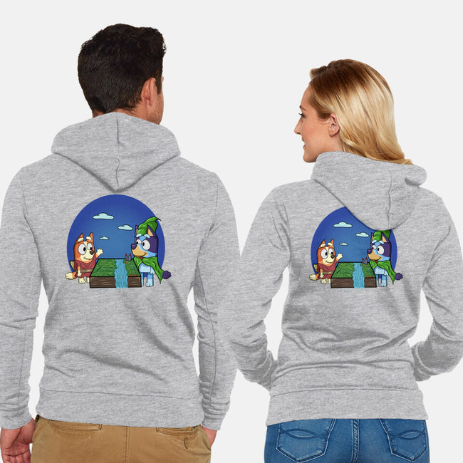 An Adventure With My Sister-Unisex-Zip-Up-Sweatshirt-nickzzarto