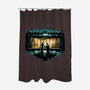 Temporal Mayhem-None-Polyester-Shower Curtain-zascanauta