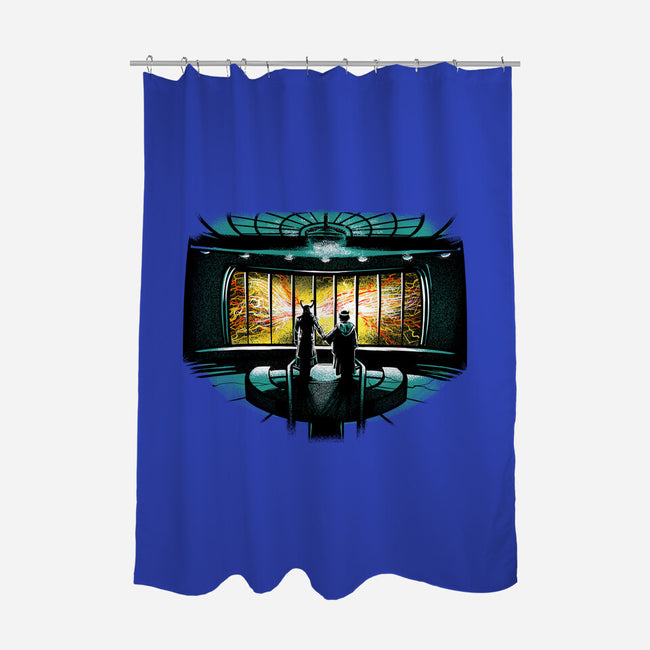 Temporal Mayhem-None-Polyester-Shower Curtain-zascanauta