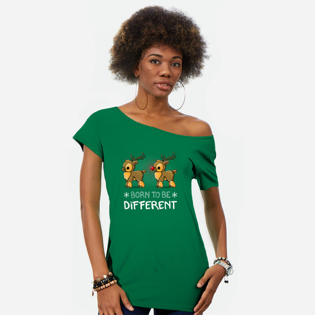 Born To Be Different-Womens-Off Shoulder-Tee-Vallina84