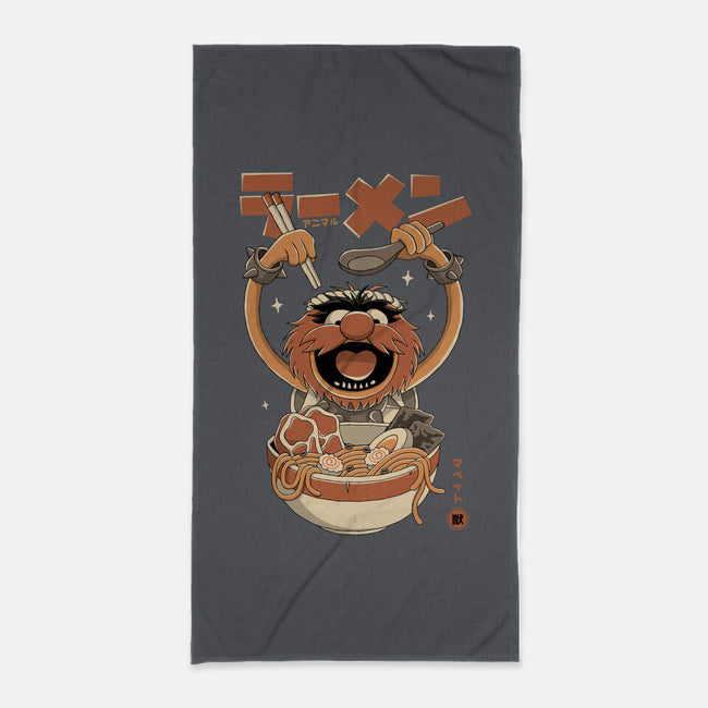 Ramen Mayhem-None-Beach-Towel-retrodivision