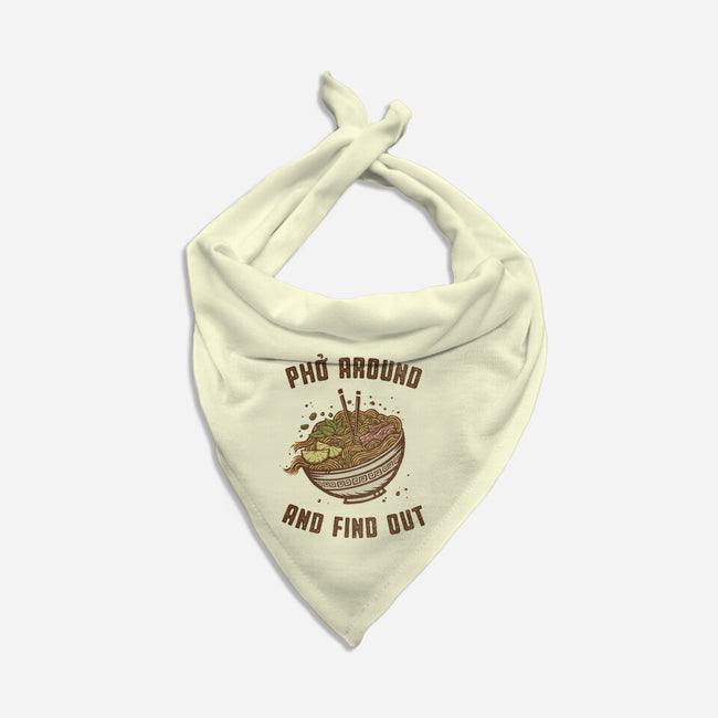 Pho Around And Find Out-Cat-Bandana-Pet Collar-kg07