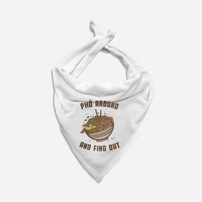 Pho Around And Find Out-Cat-Bandana-Pet Collar-kg07