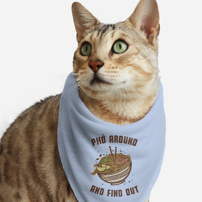 Pho Around And Find Out-Cat-Bandana-Pet Collar-kg07