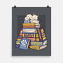 Cat Books Feline Library-None-Matte-Poster-tobefonseca