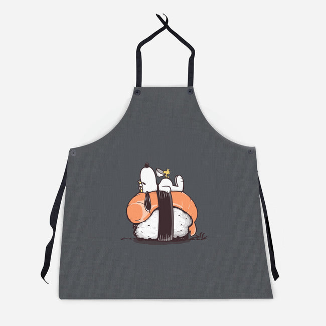 Sushi Friends-Unisex-Kitchen-Apron-retrodivision