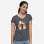 Sushi Friends-Womens-V-Neck-Tee-retrodivision