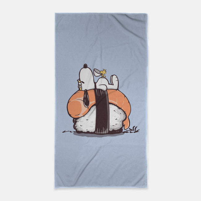 Sushi Friends-None-Beach-Towel-retrodivision