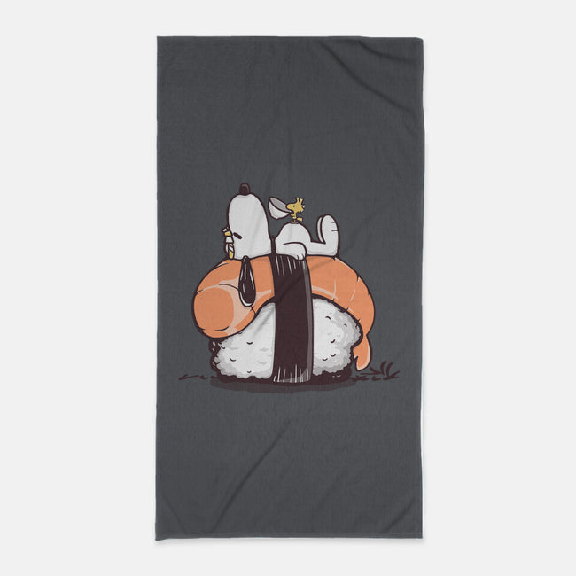 Sushi Friends-None-Beach-Towel-retrodivision