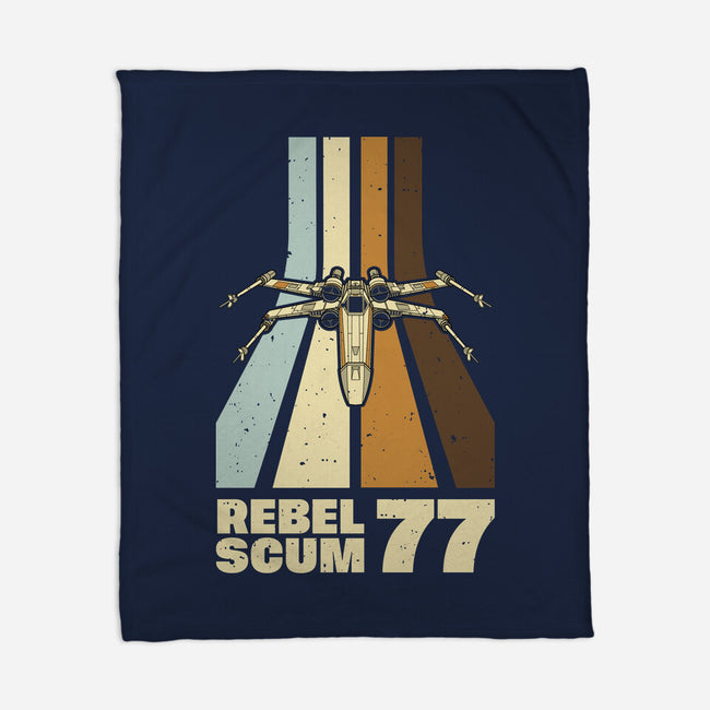 Retro Vintage Scum-None-Fleece-Blanket-retrodivision