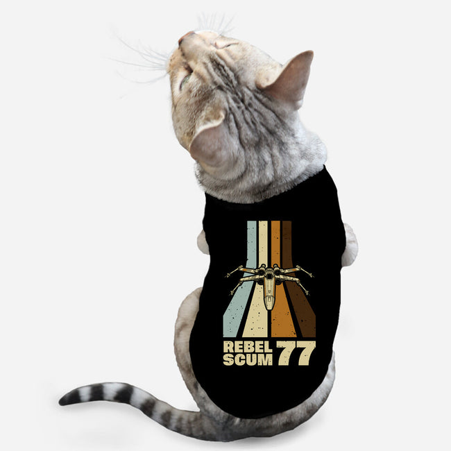 Retro Vintage Scum-Cat-Basic-Pet Tank-retrodivision