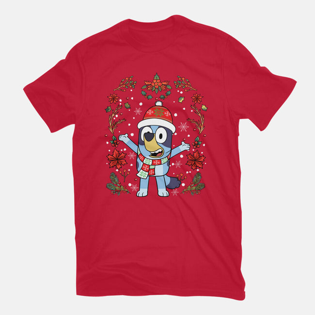 Christmas Heeler-Mens-Heavyweight-Tee-JamesQJO