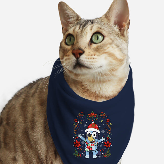 Christmas Heeler-Cat-Bandana-Pet Collar-JamesQJO