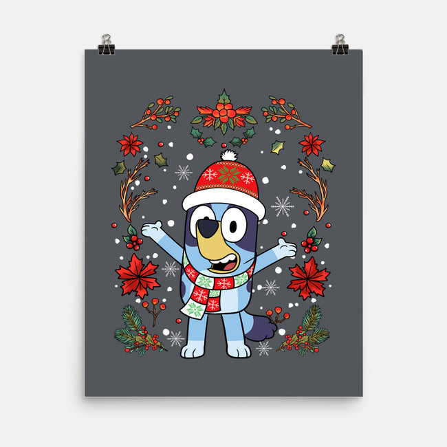 Christmas Heeler-None-Matte-Poster-JamesQJO