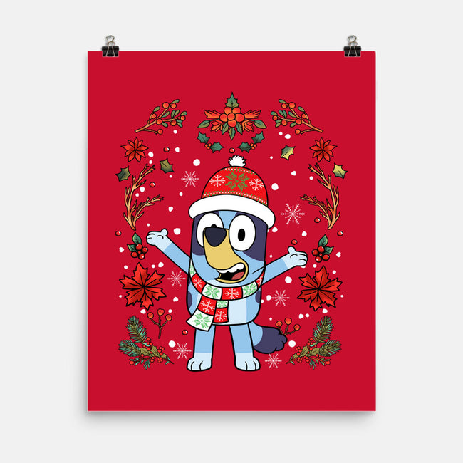 Christmas Heeler-None-Matte-Poster-JamesQJO