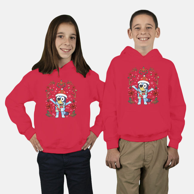 Christmas Heeler-Youth-Pullover-Sweatshirt-JamesQJO