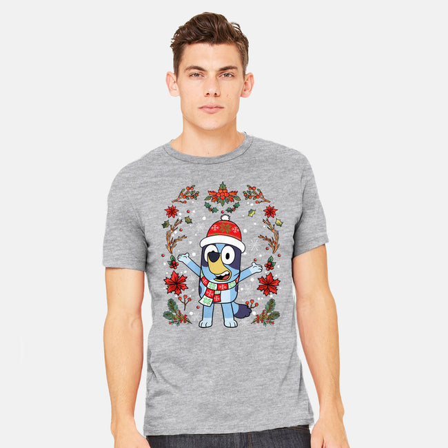 Christmas Heeler-Mens-Heavyweight-Tee-JamesQJO