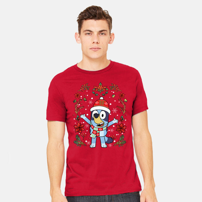 Christmas Heeler-Mens-Heavyweight-Tee-JamesQJO