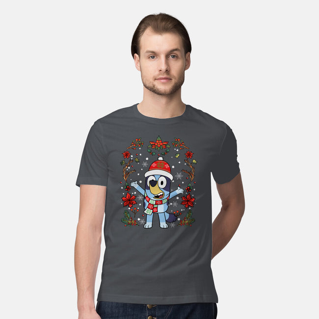 Christmas Heeler-Mens-Premium-Tee-JamesQJO