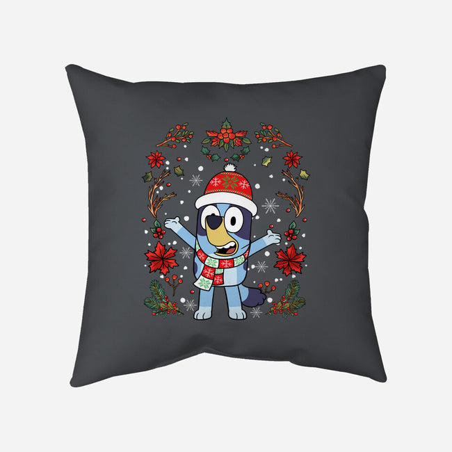 Christmas Heeler-None-Removable Cover-Throw Pillow-JamesQJO