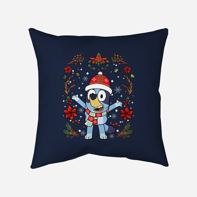 Christmas Heeler-None-Removable Cover-Throw Pillow-JamesQJO