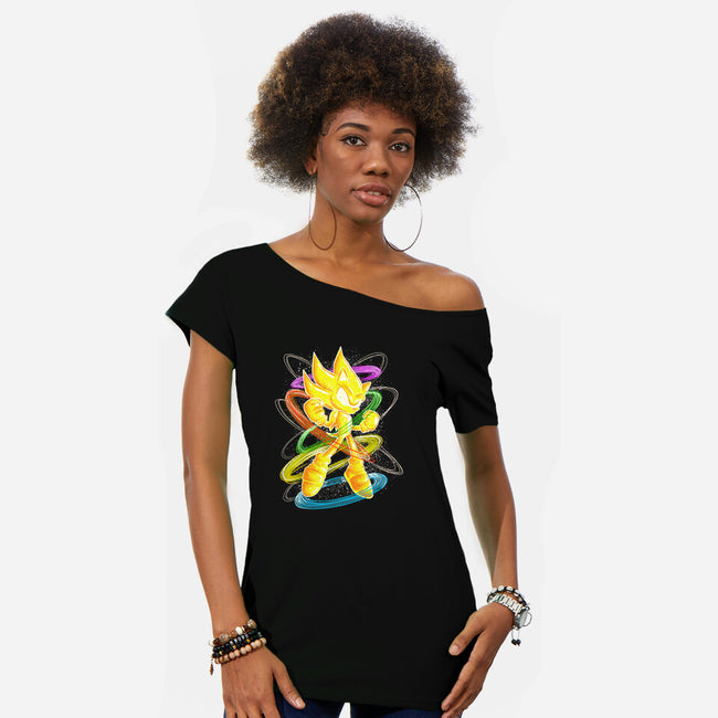 Chaos Transformation-Womens-Off Shoulder-Tee-nickzzarto