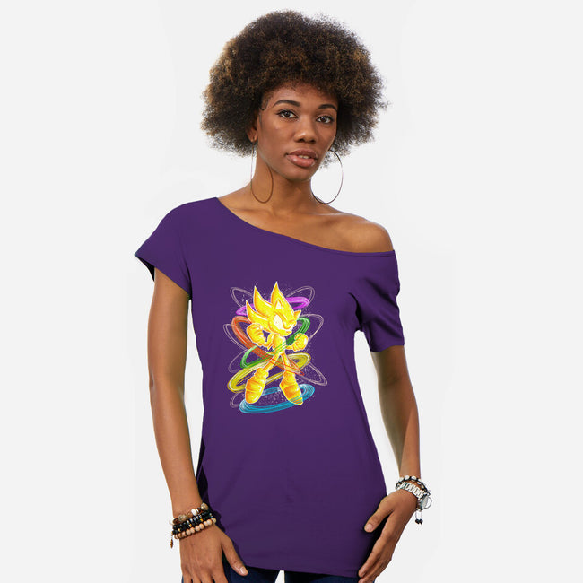 Chaos Transformation-Womens-Off Shoulder-Tee-nickzzarto