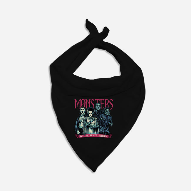 Monsters Of The Silver Screen-Cat-Bandana-Pet Collar-momma_gorilla