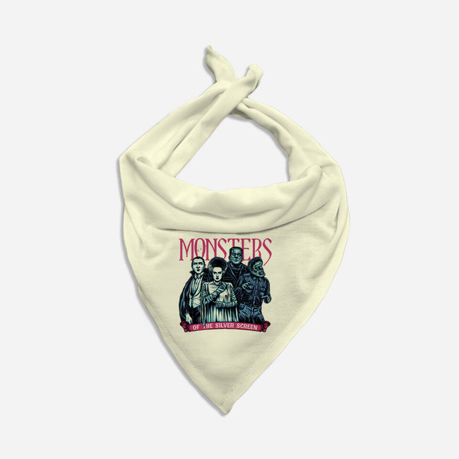 Monsters Of The Silver Screen-Cat-Bandana-Pet Collar-momma_gorilla