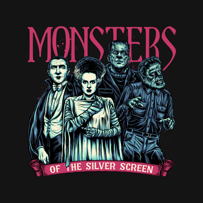 Monsters Of The Silver Screen-None-Fleece-Blanket-momma_gorilla