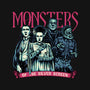 Monsters Of The Silver Screen-None-Fleece-Blanket-momma_gorilla