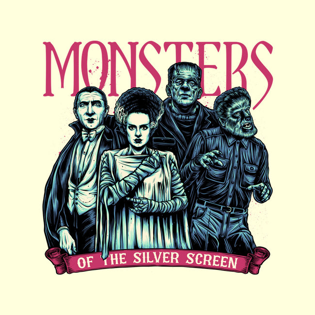 Monsters Of The Silver Screen-Mens-Basic-Tee-momma_gorilla