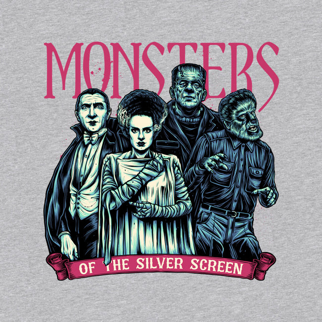 Monsters Of The Silver Screen-Mens-Heavyweight-Tee-momma_gorilla