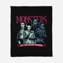 Monsters Of The Silver Screen-None-Fleece-Blanket-momma_gorilla