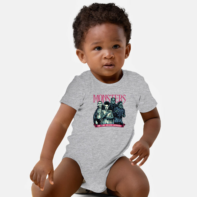 Monsters Of The Silver Screen-Baby-Basic-Onesie-momma_gorilla