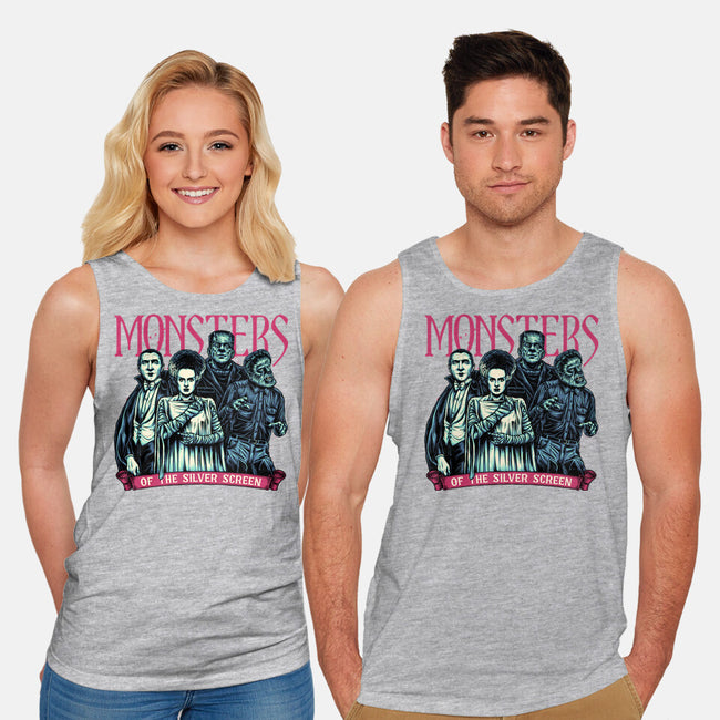 Monsters Of The Silver Screen-Unisex-Basic-Tank-momma_gorilla